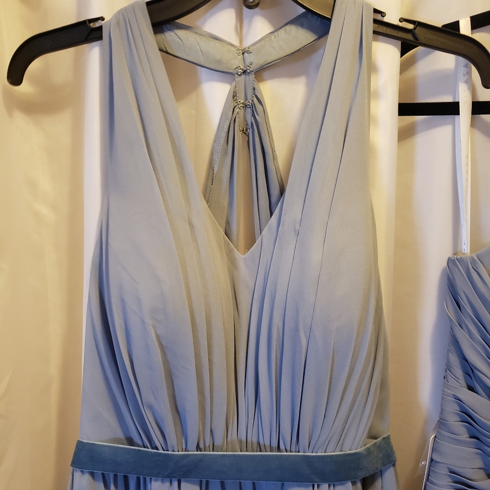 Azazie Dusty Blue Dress